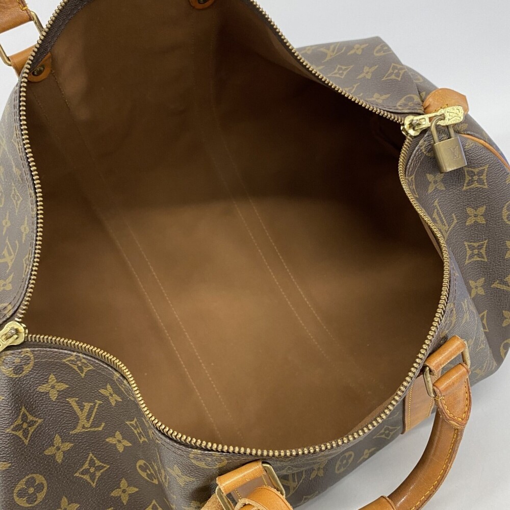 LOUIS VUITTON Brown Monogram Keepall 50 Boston Bag - Picture 4 of 13